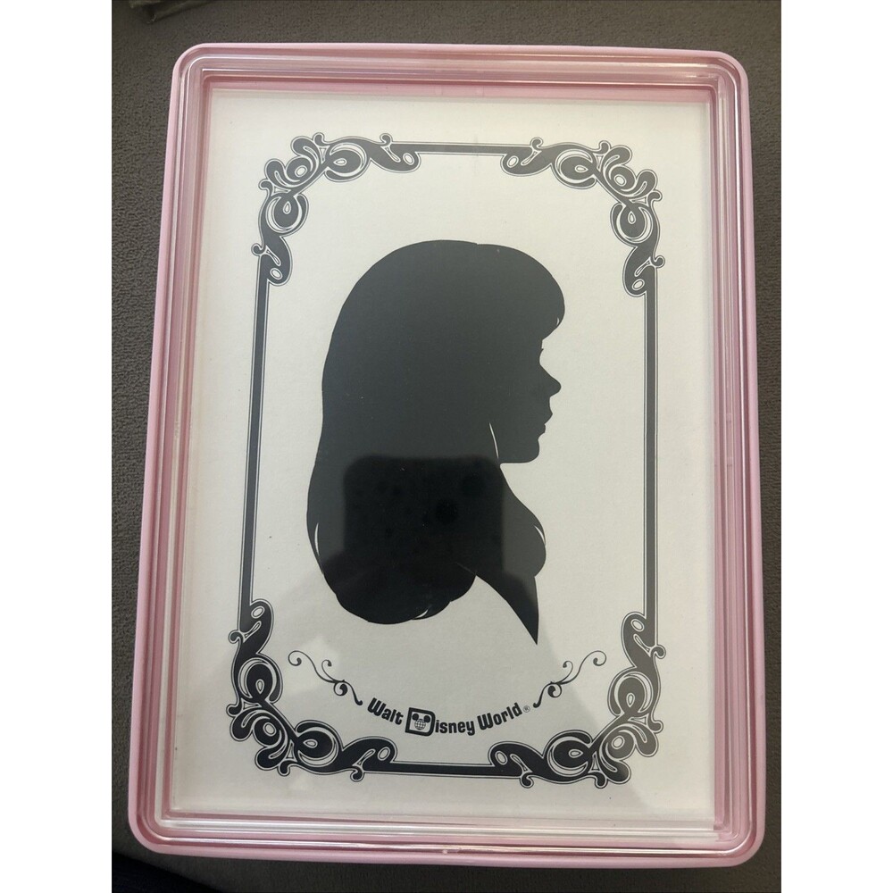 Vintage Walt Disney World Double Silhouette Framed Art - 5x7 inch